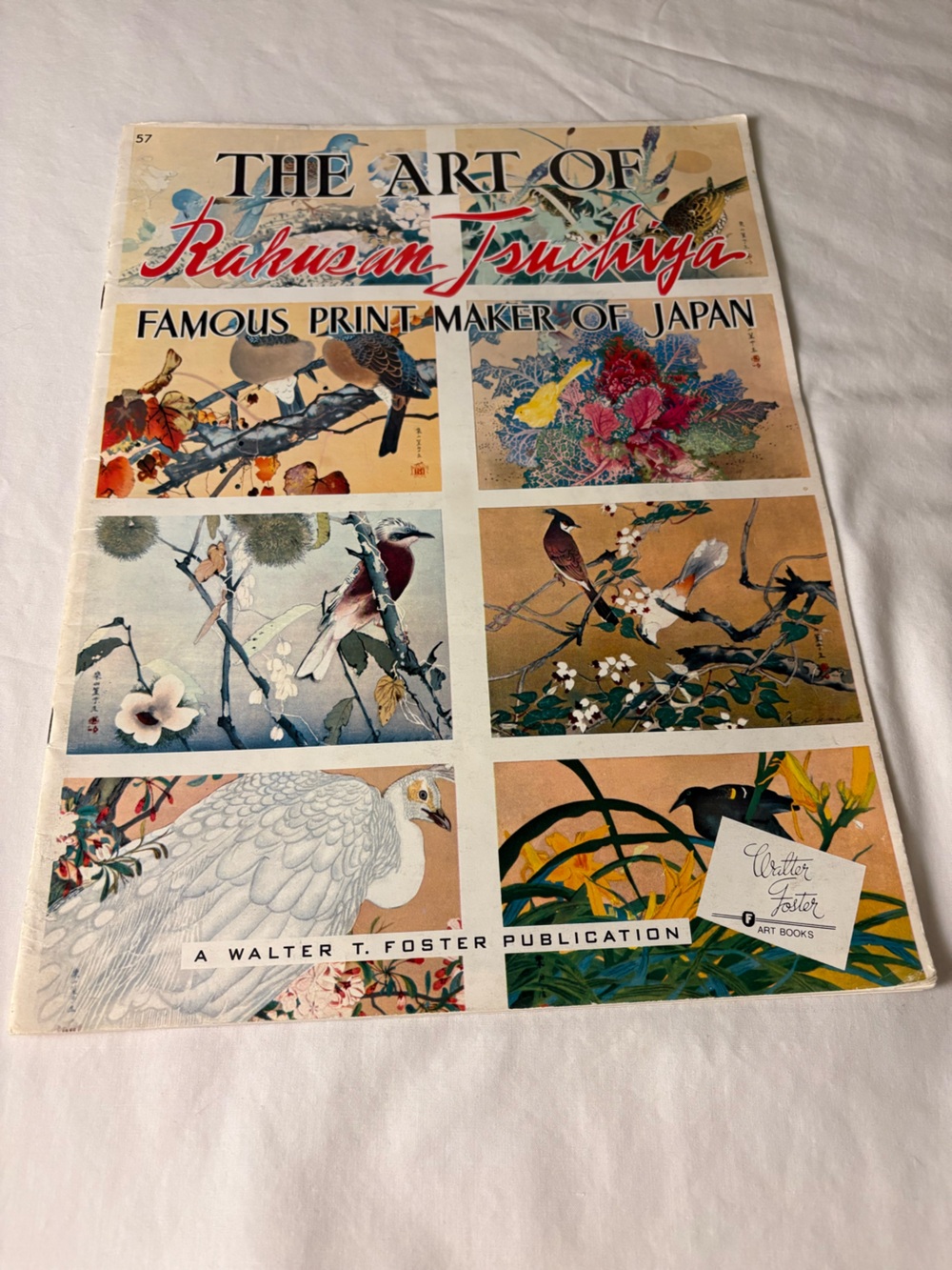 Vintage Walter T. Foster Art of Rakusan Tsuchiya Japanese Bird Art Book